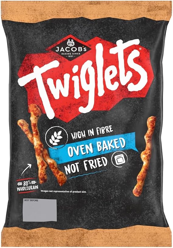 JACOB'S Twiglets Sharing Baked Snacks, 150 g (Pack of 1)