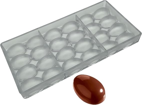 Polycarbonate Egg Chocolate Molds 24-Forms DIY Egg Mould (Mini 1.6inch)