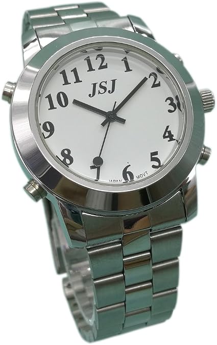 Spanish Speaking Quartz Watch with Alarm for Blind People or Visually Impaired People Talking Watch