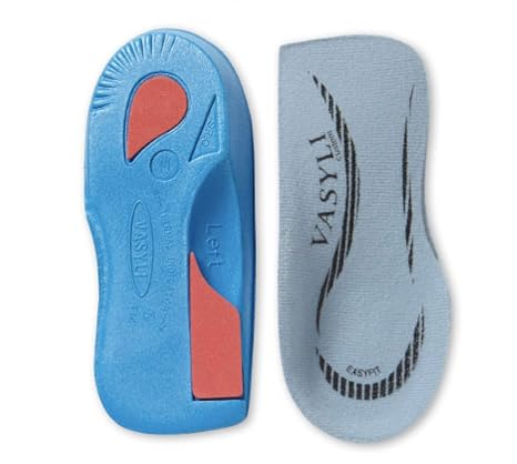 Vasyli - 30 Custom Easyfit Insoles, Small, Fast & Effective Pain Relief, Medium Density, Mild Support, Functional Biomechanical Control, Lateral Cut-Away, Hard-to-Fit Footwear, Heat Moldable