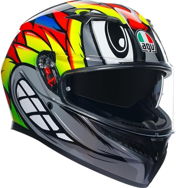 AGV K3 Birdy 2.0 Motorcycle Helmet Gray/Yellow/Red XL