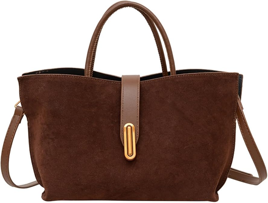 Bucket Bags for Women - Leather Crossbody Bucket Purse Small Handbag Trendy Vintage Shoulder Bag with Small Purse