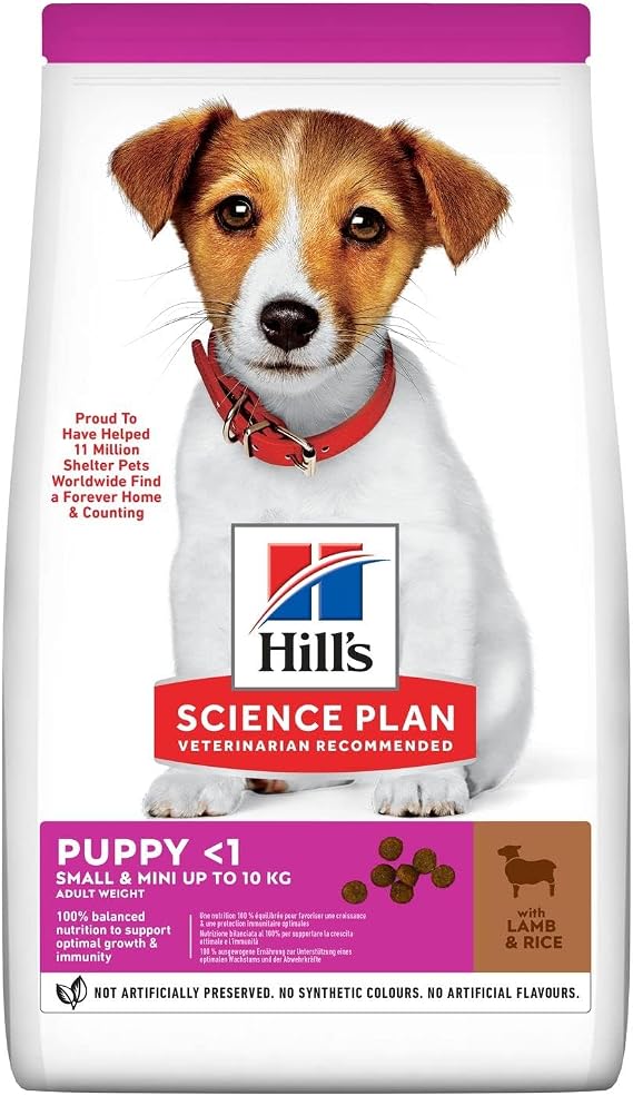 Hill's SCIENCE PLAN Küçük Irk Kuzulu & Pirinçli Yavru Köpek Maması 1+0,5 kg