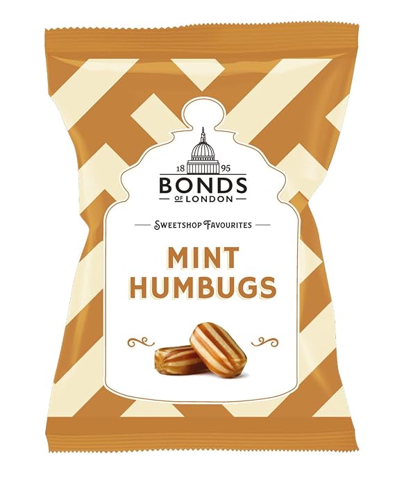 Bonds Of London English Mint Humbugs Imported From The UK England The Very Best Of British Mint Hamburgs British Candy Sweets