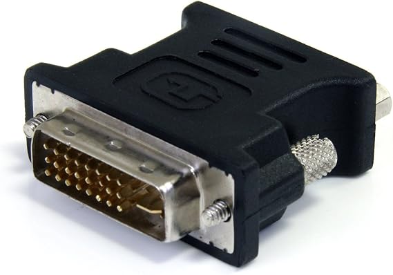 StarTech DVI to VGA Adapter Cable, Black, Male to Female (DVIVGAMFBK)