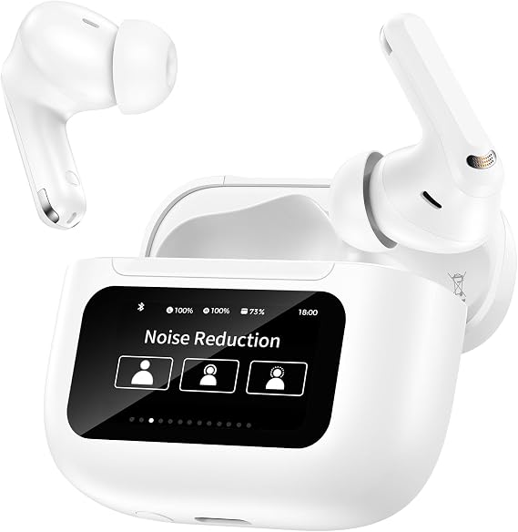 Wireless Earbuds for iPhone, Bluetooth Noise Cancelling In-Ear Headphones