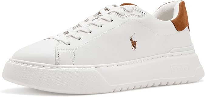 POLO RALPH LAUREN RLite Court Tumbled Leather Sneakers