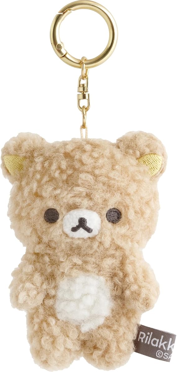 San-X Rilakkuma MV47201 Fluffy Hanging Plush Toy Rilakkuma