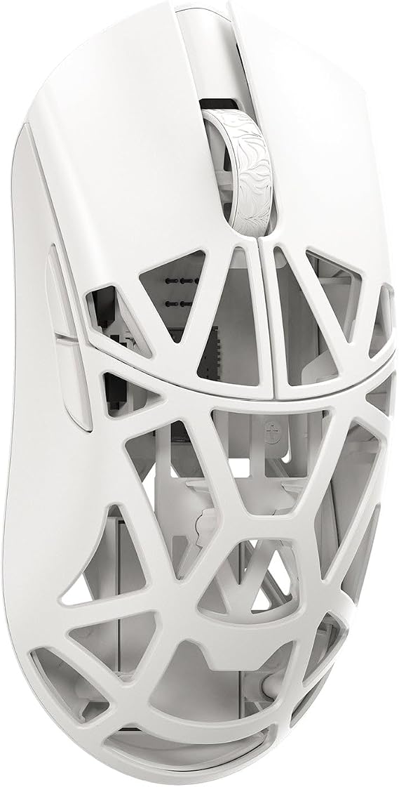 MK x WLMOUSE Beast X Mini Pro Wireless 8K Mouse with Solid Sides (OM Optical, White)