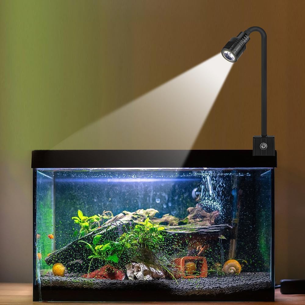 Fish Tank Light&Aquarium Light,Aquarium Lights for Fish Tank is Used When The Thickness of The Fish Tank is Less Than 10mm. Fish Tank Lights Aquarium——Focusing&Three Colors [Energy Class G]