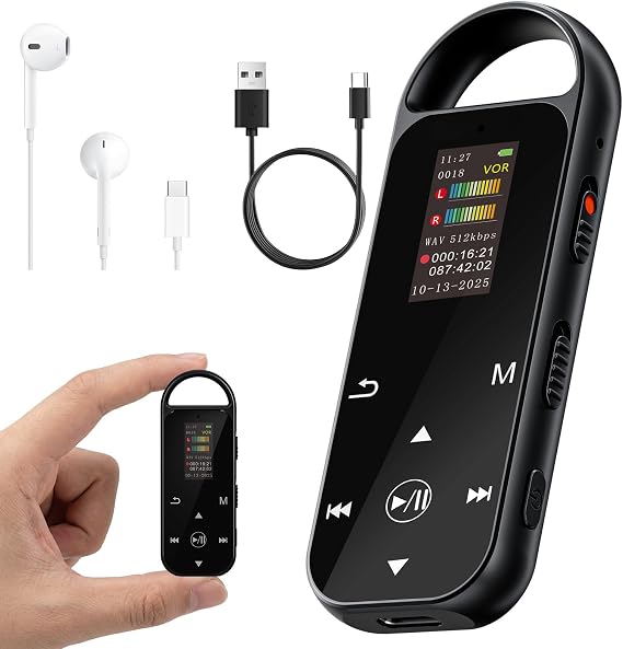 64GB Digital Voice Recorder,4600 Hours HD Voice Activated Recorder