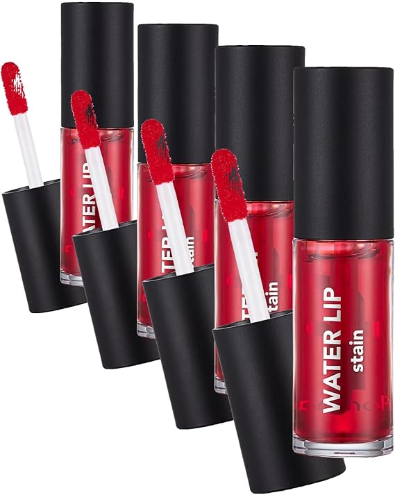 Water Lip Stain Su Bazlı & Kalıcı Dudak Renklendiricisi (4 paketi)