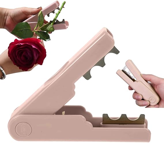 Rose Thorn Stripper Tool, 1 Pcs Thorn Remover for Roses Quick Flower Stem Cutter Efficient Rose Dethorner for DIY Floral and Gardening
