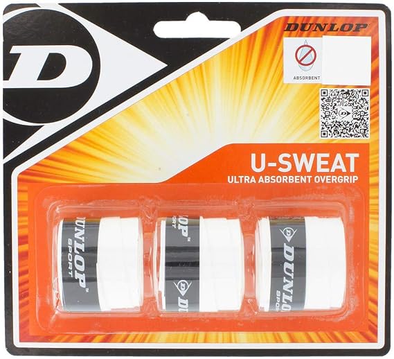 Dunlop U-Sweat (3-Pack) Overgrip (White)