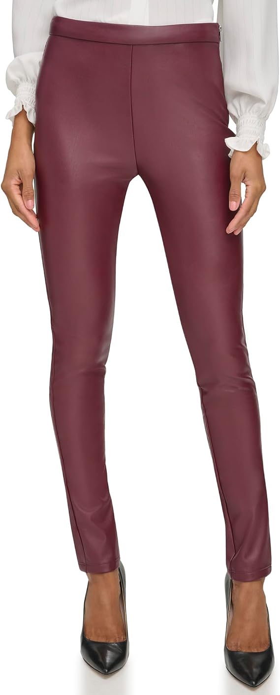 Karl Lagerfeld Women's Faux Leather Studs Pant