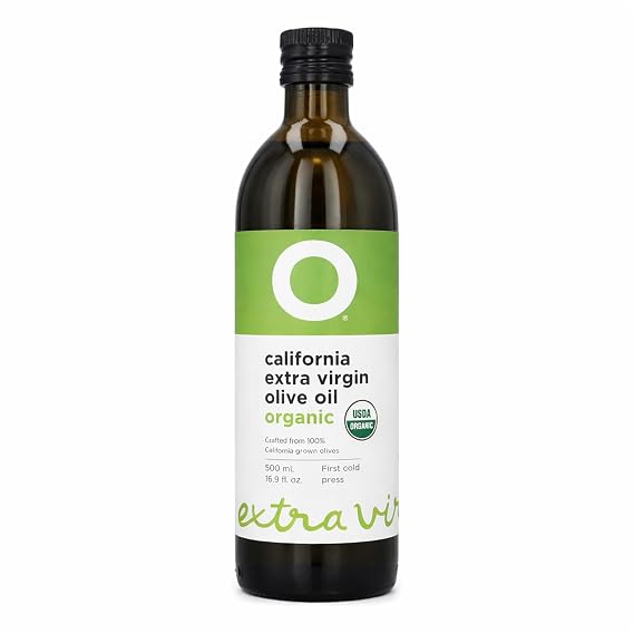 O California Organic Extra Virgin Olive Oil | First Cold Pressed | USDA Organic Certified | 100% California-Grown Arbosana, Koroneiki and Arbequina Olives | Bright Fruity Flavor | 16.9 Fl Oz (500 mL)