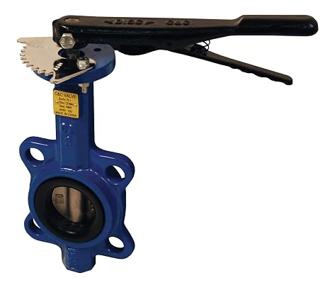 Dixon BFVW200 Wafer Style Butterfly Valve, Buna Liner, Stainless Disc, 2"
