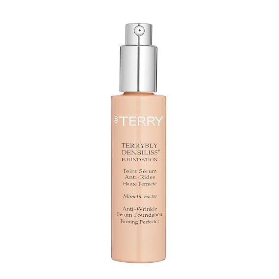 By Terry Densiliss Foundation | Anti-Ageing | Full Coverage | Satin Matte Finish | Deep Ebony | 30ml 1.01 fl oz