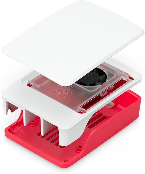 Official body for Raspberry Pi 5, red/white