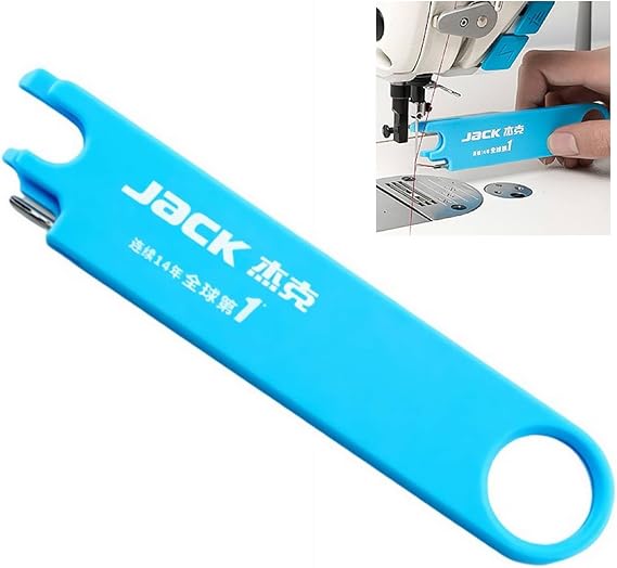 Jack Multifunctional Needle Threader, One-Second Threading, Magnetic Ruler Multi-Tool & Seam Ripper, for Hand Sewing, Efficient Easy Stitch Removal and Threading Needles Seam Ripping