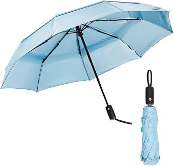 Mr. Pen- Windproof Travel Umbrella, Small Water-Resistant Automatic Folding Umbrella for Rain and Sun, Light, Compact and Portable for Women & Men, Fits Car & Backpack
