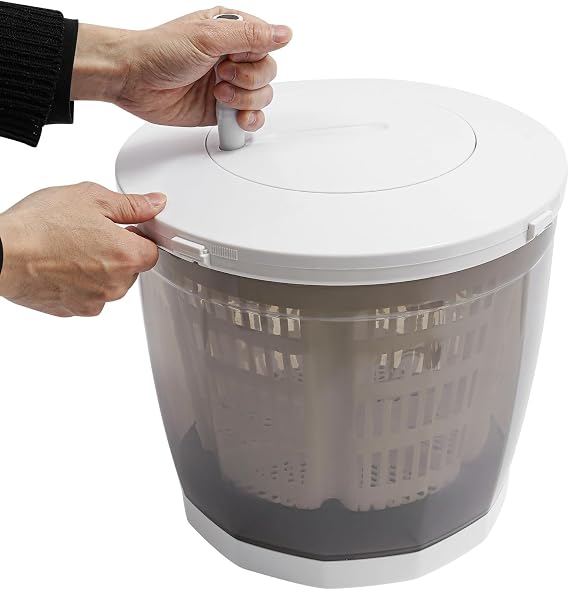 2 in 1 Hand Crank Manual Washing Machine, Non-electric Manual Washer | Clothes Washer Traveling Outdoor Wringer Washer Mini Compact Spin Dryer for Rv Travel