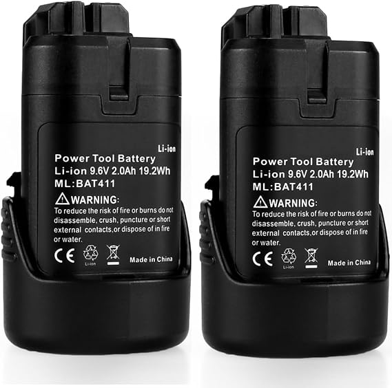 Professional Replacement Battery for Bosch BAT411 BAT411A BAT412 BAT413 GBA12V30 BAT414 BAT420 GBA12V30,10.8V-12V 2000mAh Li-ion Replacement Battery(2000mAh, 2 Pack)