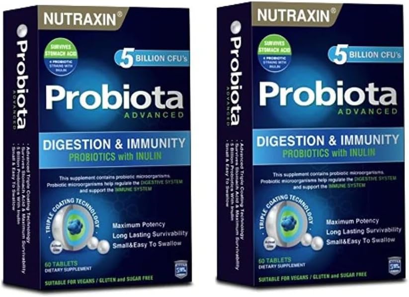 Nutraxin Probiota Advanced 60 Tablet 2'li Paket, 43068COKLU2
