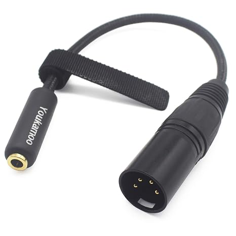 Youkamoo 4 Pin XLR to 4.4mm Female