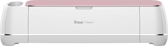 Cricut Maker - Smart Cutting Machine - with 10X Cutting Force, Cuts 300+ Materials, Create 3D Art, Home Decor & More, Bluetooth Connectivity, Compatible with iOS, Android, Windows & Mac, Rose