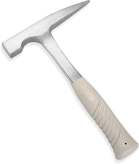 EFFICERE 22-Ounce All Steel Rock Pick Hammer with Pointed Tip, 11-Inch Overall Length | Essential for Geological Study, Rock Hounding, Prospecting, Mining, Fossil Dig, Masonry Related and Much More