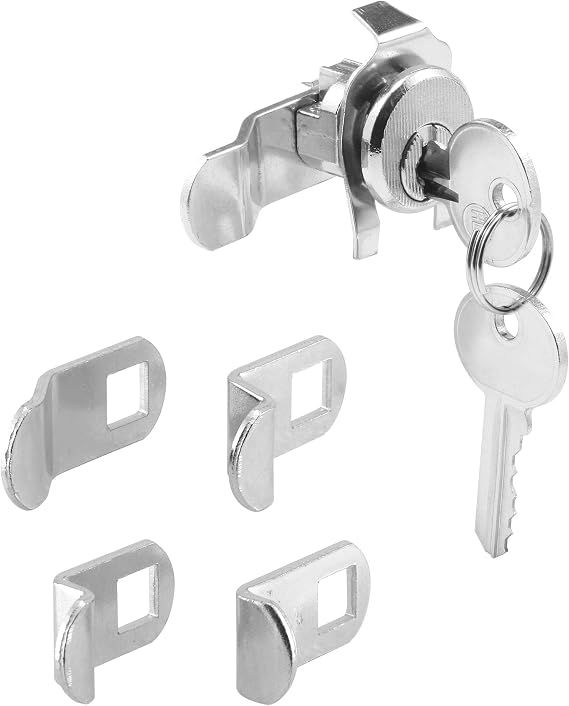 Prime-Line Mailbox Lock, ILCO 1003M Keyway, Nickel, 90 Rotation