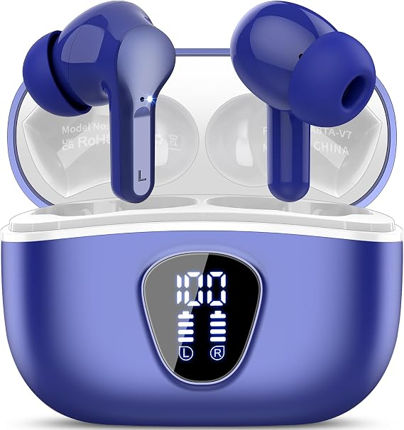 Wireless Earbuds, Bluetooth 5.4 Headphones HiFi Stereo, Bluetooth Earbuds