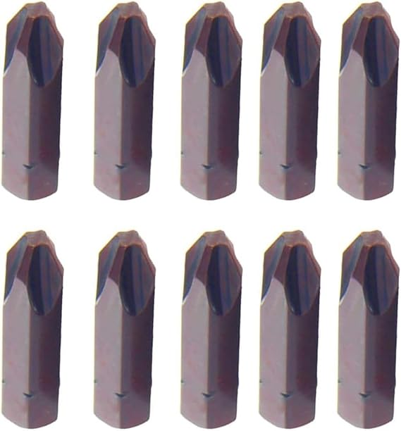 Utoolmart 10Pcs Phillips Screwdriver Bits, with 5/16" Hex Shank 32mm Length