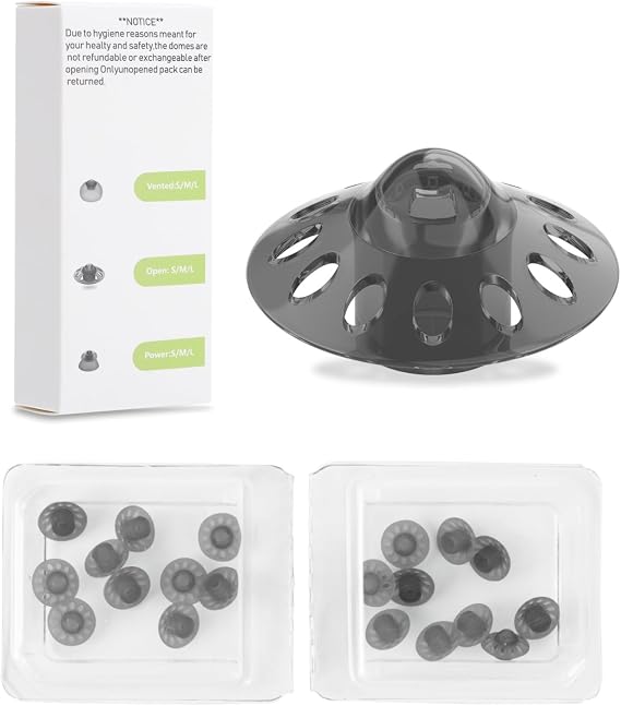 20 pcs Phonak Open 4.0 Dome Medium (0.35 inch=9mm),Hearing Aid Domes for Phonak Replacements phonak Hearing Aid Accessories Hearing Aid Domes for Phonak Audeo Marvel Paradise Lumity Accessories