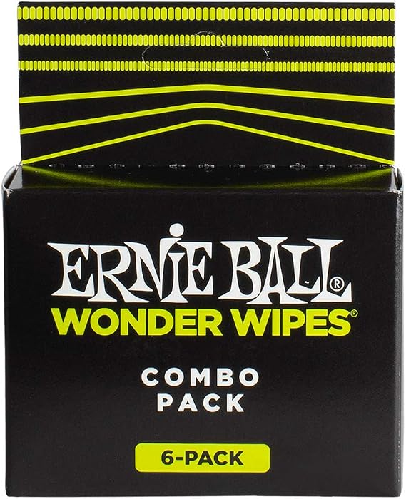 Ernie Ball Wonder Wipes Combo Pack, 6-pack (P04279)