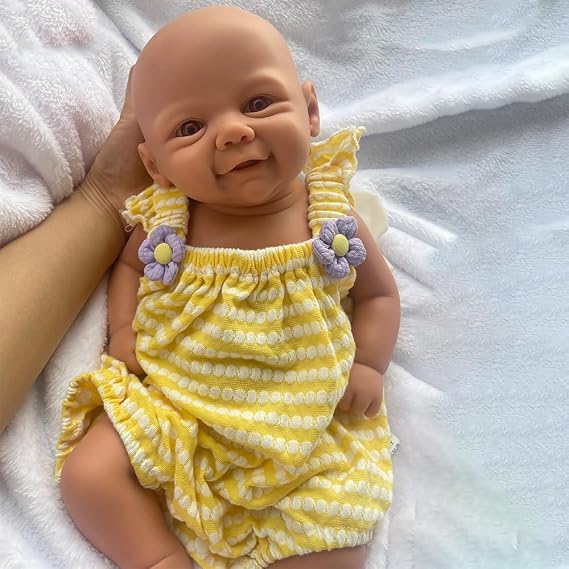 18 inch Unpainted Reborn Baby Dolls Platinum Silicone Full Body