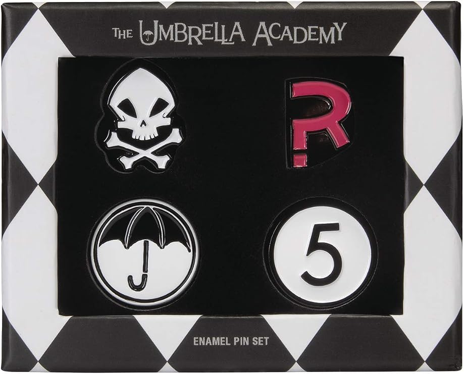 The Umbrella Academy Enamel Pin Set, Multicolor