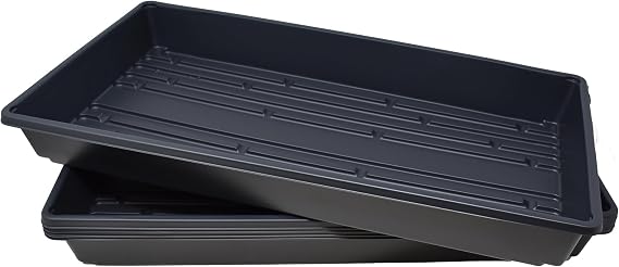 1020 Trays- Heavy Duty No Holes, 100 Pack, for Propagation Seed Starter, Plant Germination, Seedlings, Microgreens