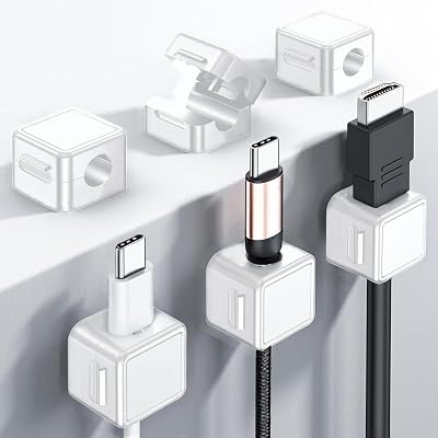 Magnetic Cord Organizer white