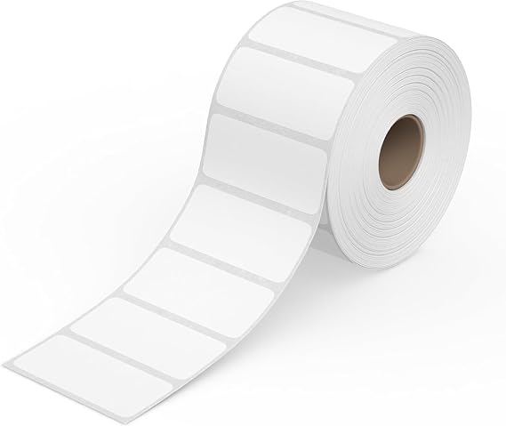 PSBM 8 Rolls 3 x 5 Inch Thermal Transfer Label Stickers, 3 Inch Core, 1190 Labels/Roll, Fade-Resistant Label for Barcode and Shipping Printing, Compatible with Zebra, Sato & Datamax