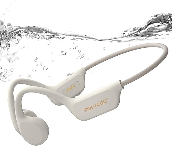 Swimming Headphones,IPX8 Waterproof Bone Conduction Headphones,32GB Memory Open Ear Headphones with Mic,Wireless Earphones Underwater Sport Earbuds for Workout Running Cycling Gift