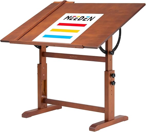 MEEDEN Extra-Large Wood Drafting Table: 42" x 30" Artist Drawing Table Desk