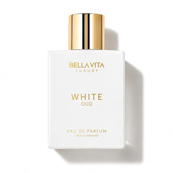 Bellavita Luxury White Oud Eau de Parfum | 100 ml (3.4 fl.oz.) | Perfume for Men and Women | Fruity, Artemisia Lemon, Freesia, and Tobacco Notes | Long Lasting Unisex Fragrance