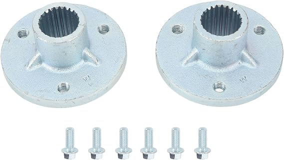 KIMISS 3 Stud Rear Axle Wheel Hub Kit for ATV Go Kart, Fits 5inch Tyres, Left Right Compatible, Quad Motorcycle Rear Wheel Hub with Screws