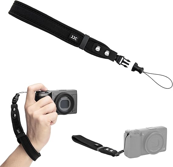 JJC Soft Neoprene Camera Wrist Strap for Compact Cameras with Quick Release
