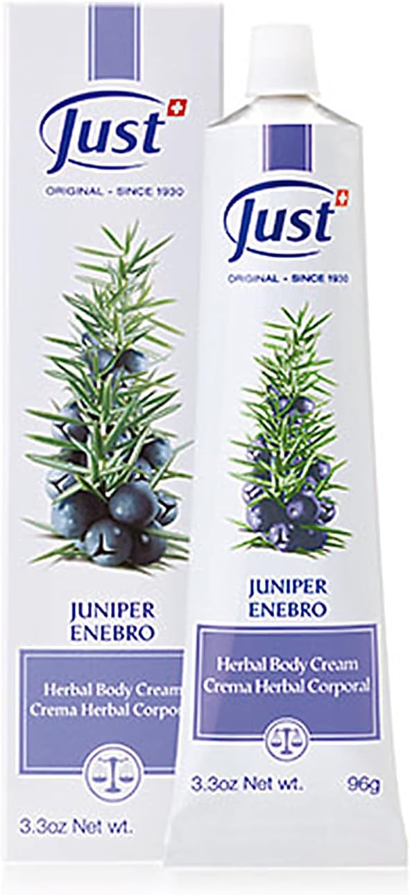 Juniper Massage Cream, 96g. Soothes Muscle & Joint Pain. Pre-Workout & Post-Work Out Body Cream. Herbal Body Cream for Elderly People by Swiss Just