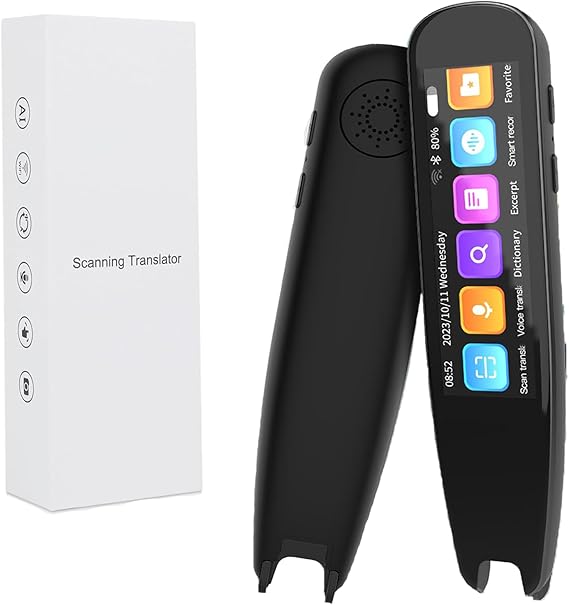 Scan Reader Pen with 134 Languages Real-Time Translation, Scan to Text &amp; Speech Support – Reading Translator Device for Dyslexia, Elderly, Kids &amp; Students