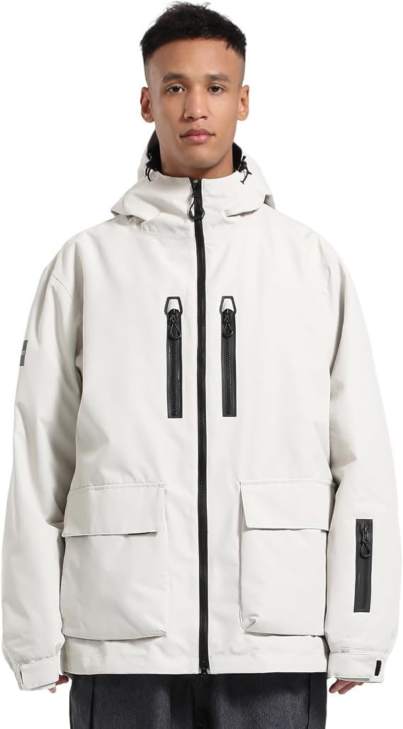 GSOU SNOW Mens Baggy Snowboard Jacket Snow Ski jacket Waterproof