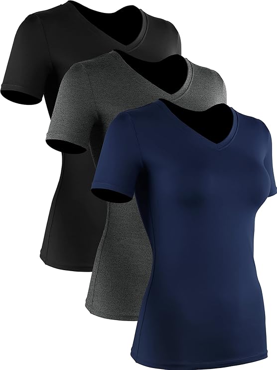 CADMUS 3 or 5 Pack Women's Compression Shirt Running Athletic Workout Tops